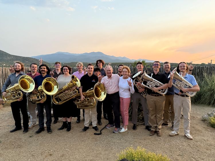 Chamber music class with Ann and Burns Hargis
