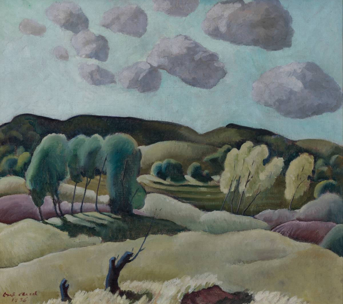 doel-reed-black-bear-creek-country-1936.jpg Doel Reed Painting - Black Bear Creek Country