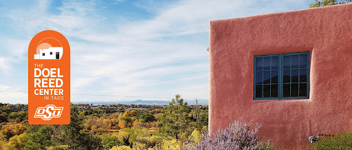 julyfeature.jpg View of Doel Reed Center in Taos with logo