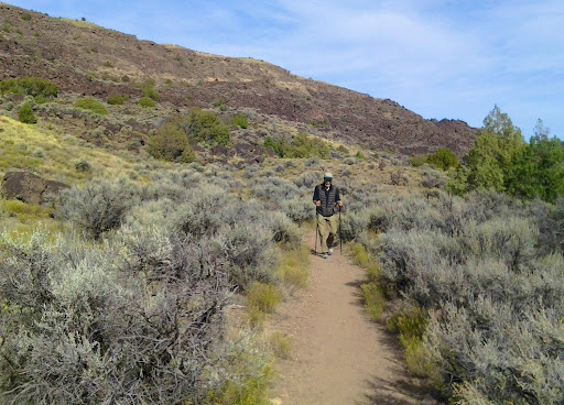 Person Hiking in Taos
