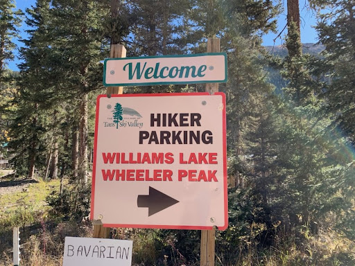 Williams Lake Wheeler Peak Welcome Sign Williams Lake Wheeler Peak Welcome Sign