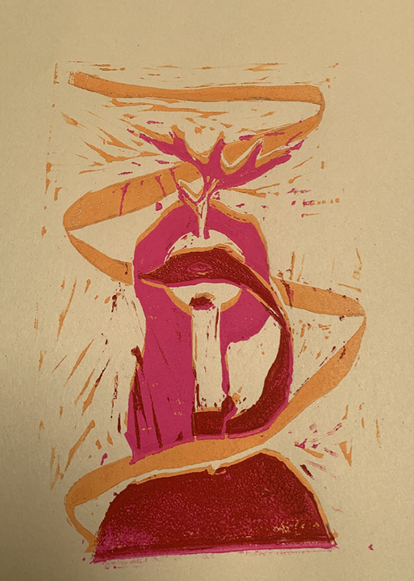 TISA student art inspired by Sophia Kiyoshi Saito